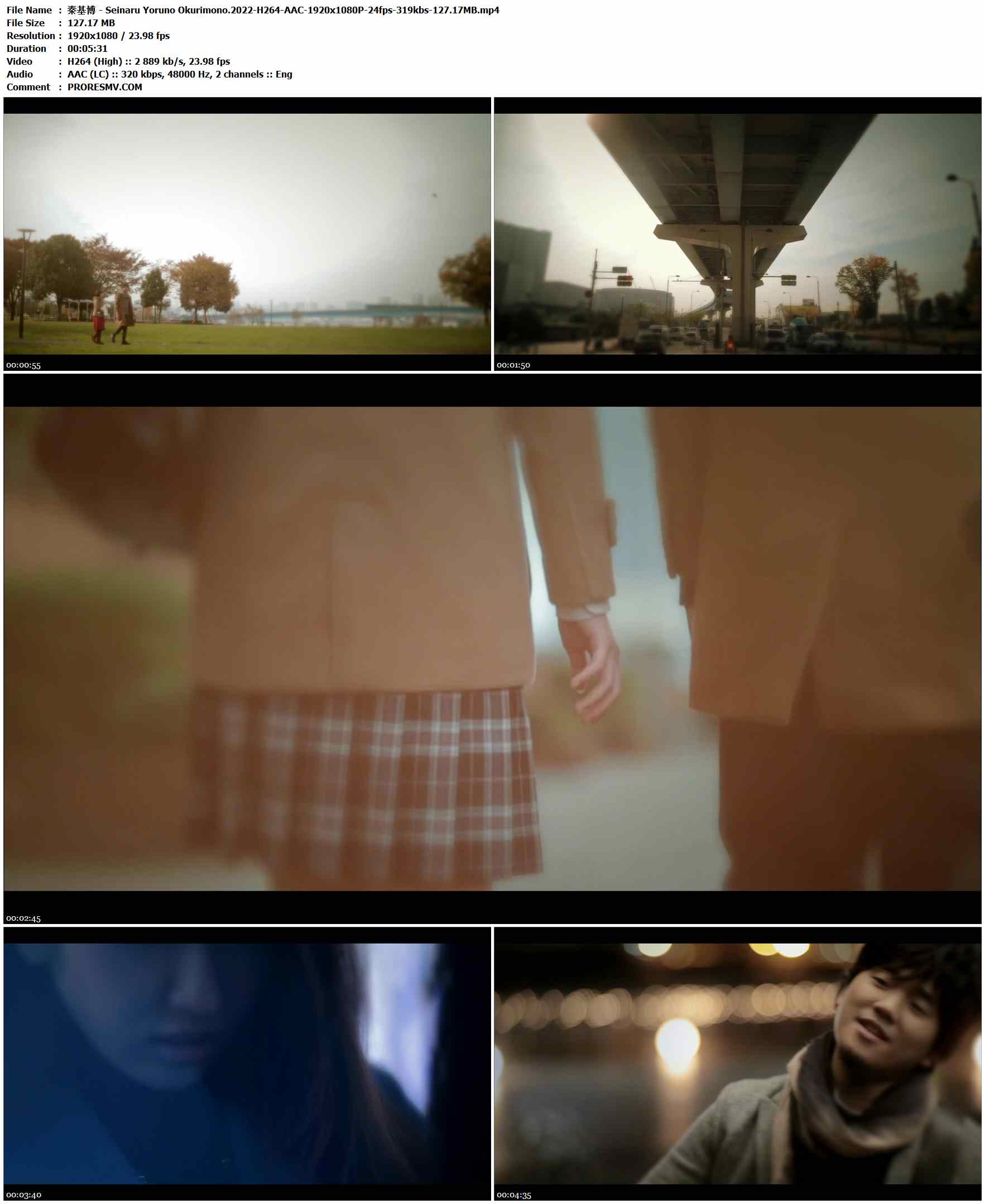 秦基博 - Seinaru Yoruno Okurimono.2022-H264-AAC-1920x1080P-24fps-319kbs-127.17MB官方MV_高清MV
